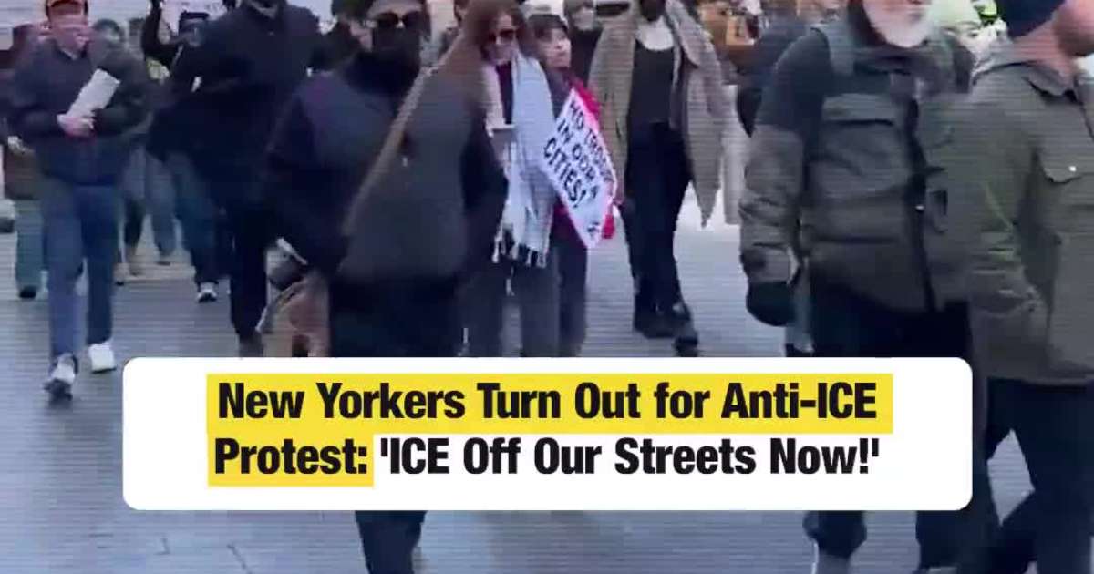 New Yorkers Protest ICE After Fatal Minneapolis Shooting
