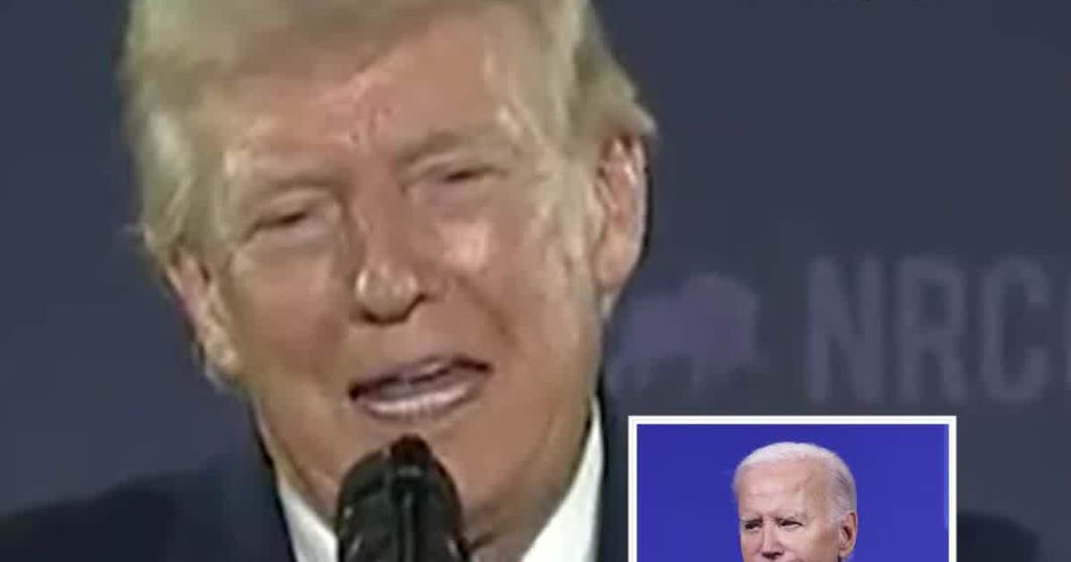“He Could Never Find the Stairs” —Trump Mocks Biden, Says “People Want a President That’s able to Walk off”