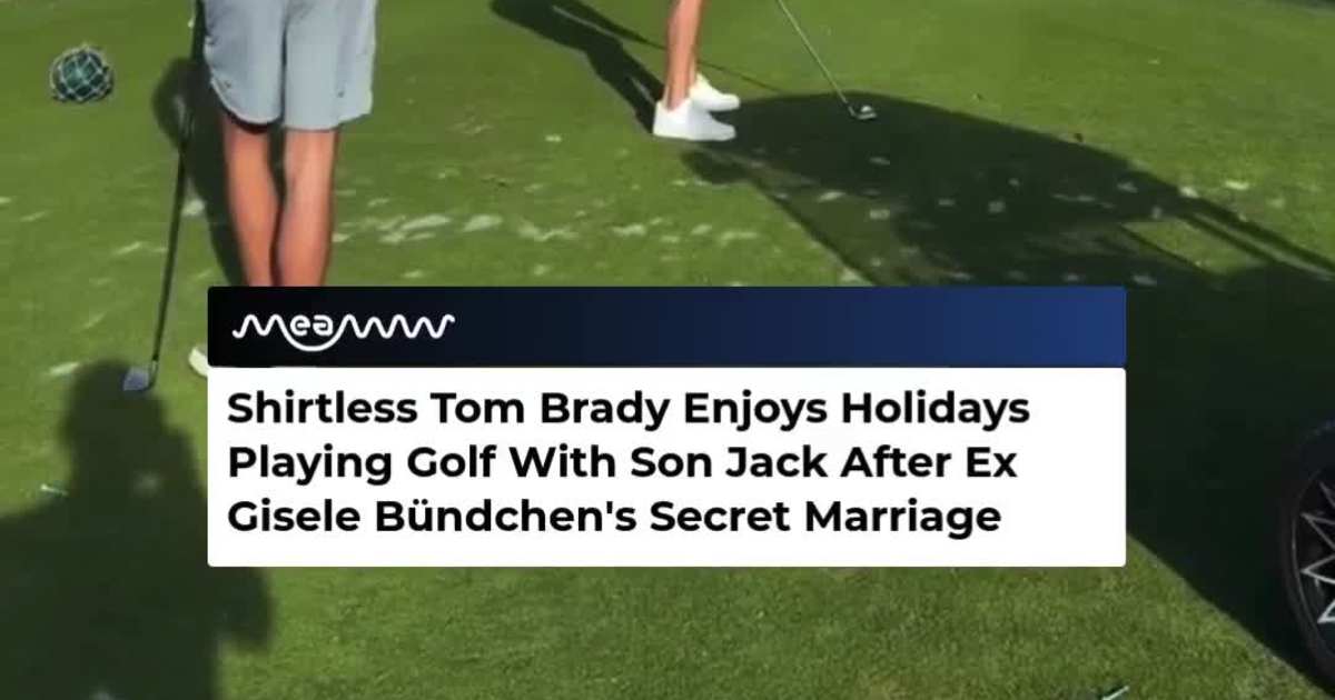 Tom Brady Enjoys Shirtless Christmas Eve With Son