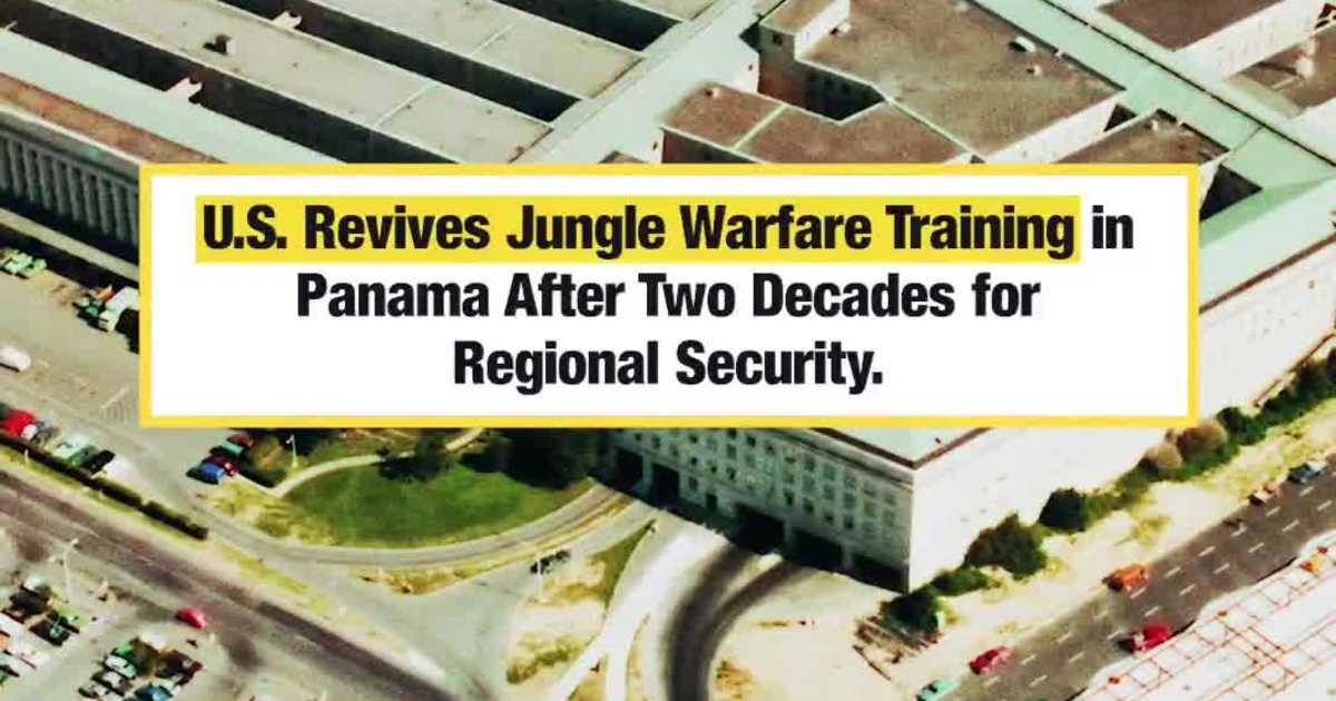 American Troops Join Panama Forces For Intensive Jungle Survival Training After Two Decades