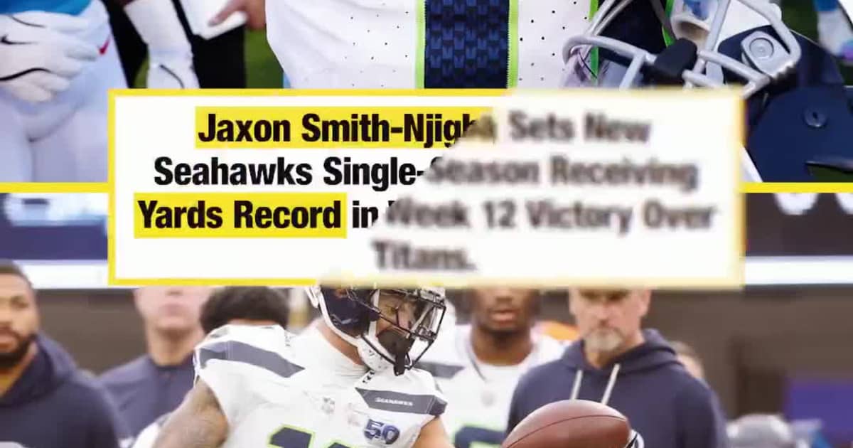 Jaxon Smith-Njigba’s Historic Record-Breaking Performance Powers Seahawks’ Win vs Titans