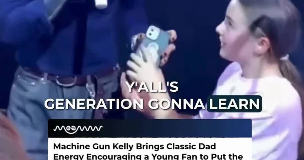 MGK Tells a Young Fan Put the Phone Down and Dance